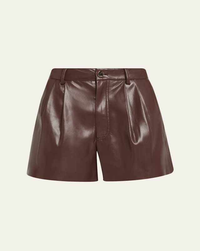 Conry Vegan Leather Trouser Shorts